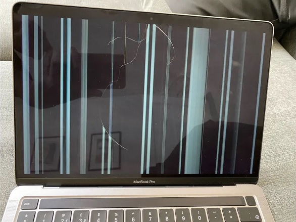 macbook broken screen
