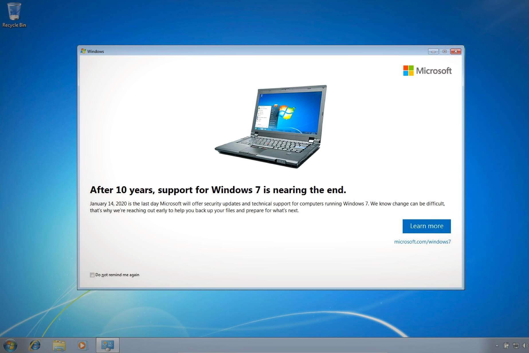 Windows 7 Expiring